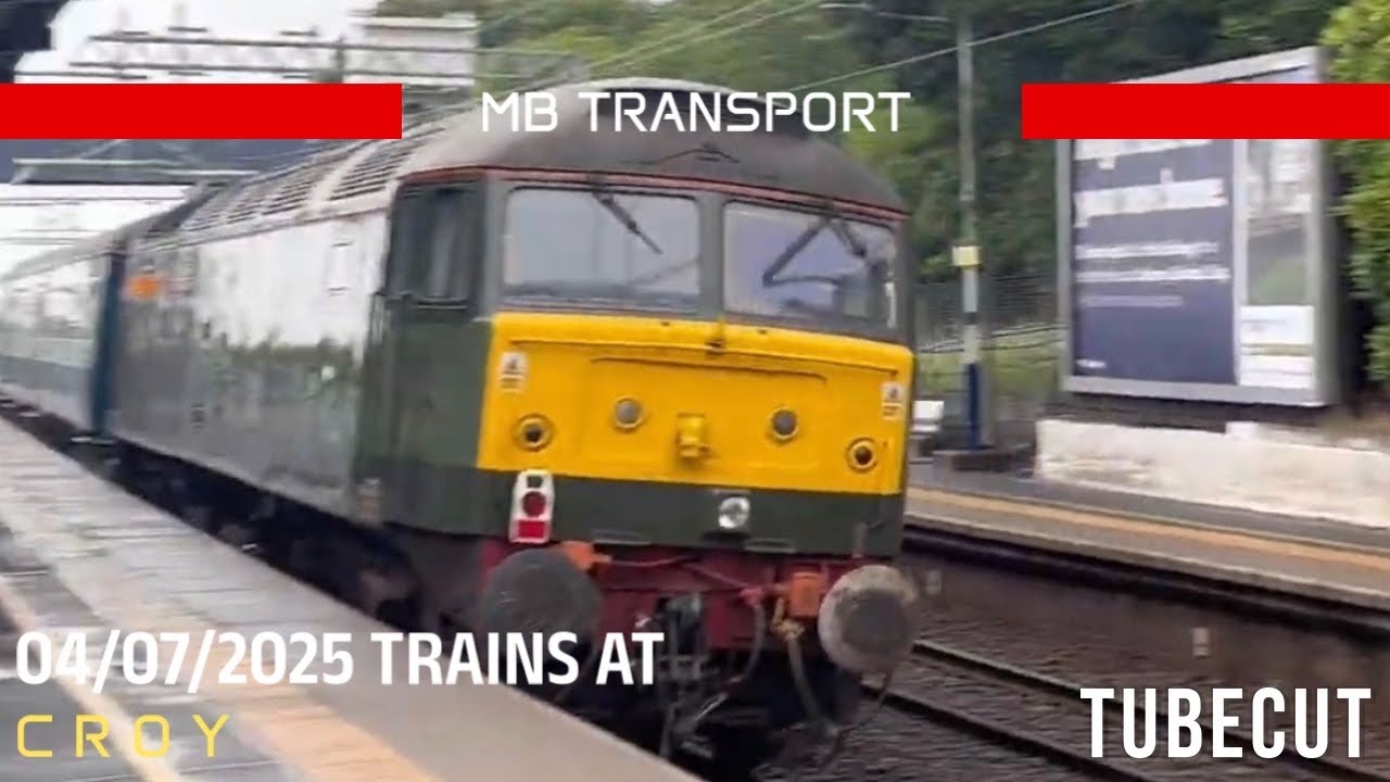Trains at Croy feat: Class 47s passing from Northallerton 04/07/2025