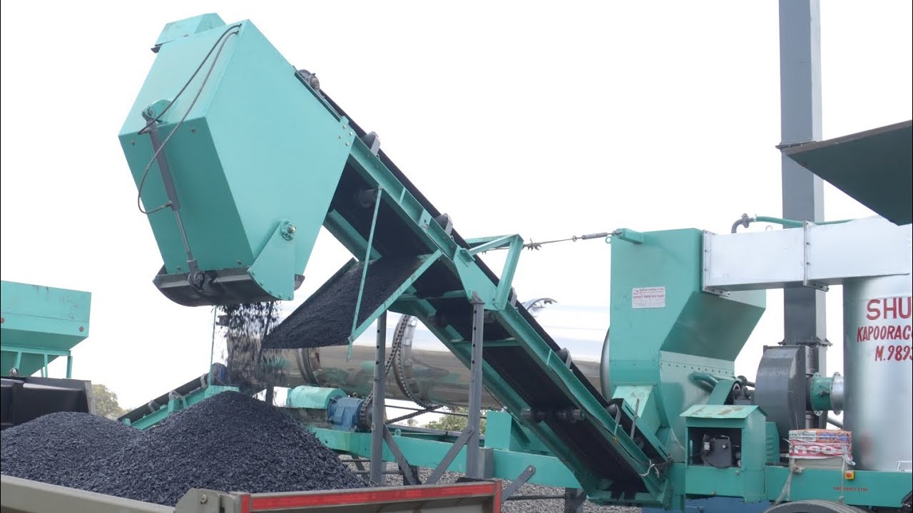 How It's made Paving Asphalt Road | how does an asphalt plant work By Mobile Asphalt Plant