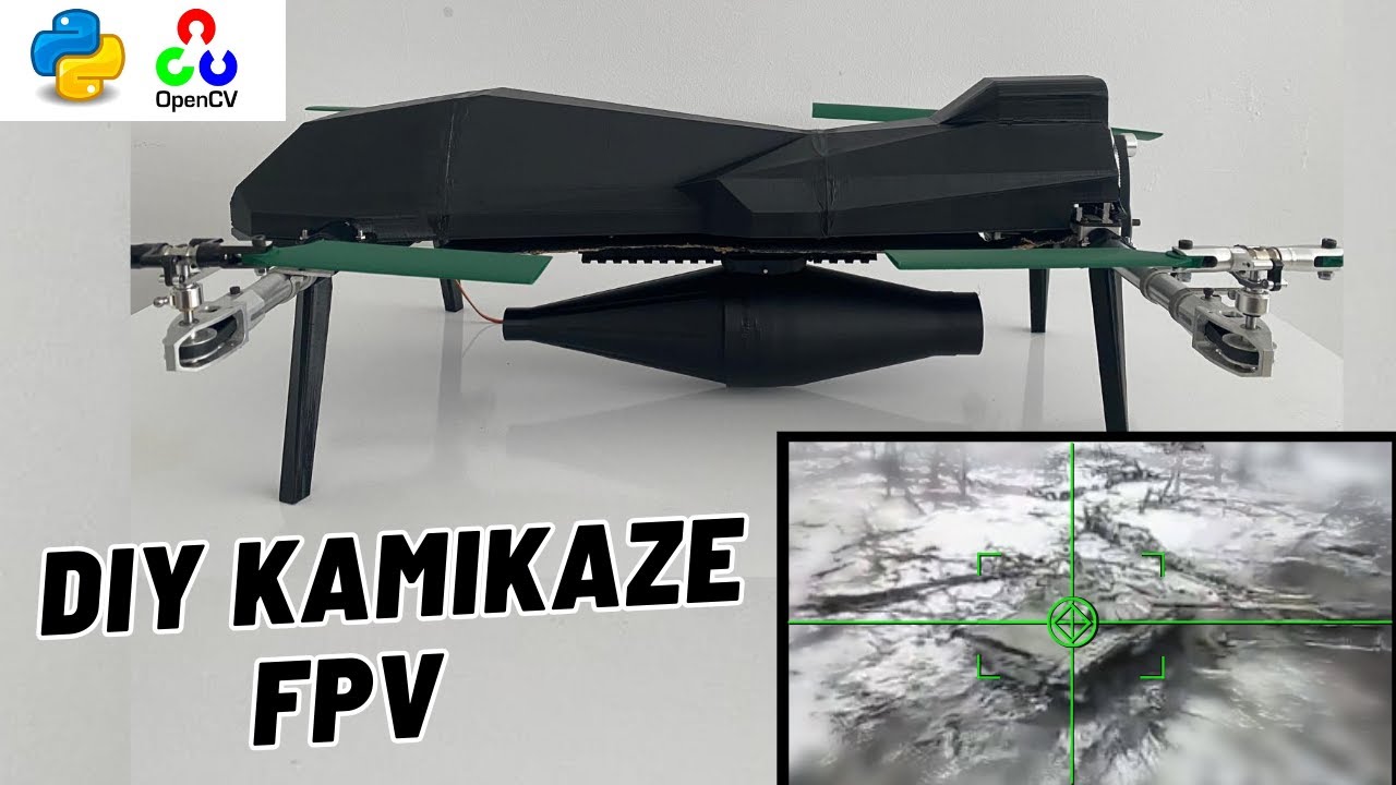 DIY Variable Pitch Kamikaze Drone | Python Target Tracking + FPV Lock-On System