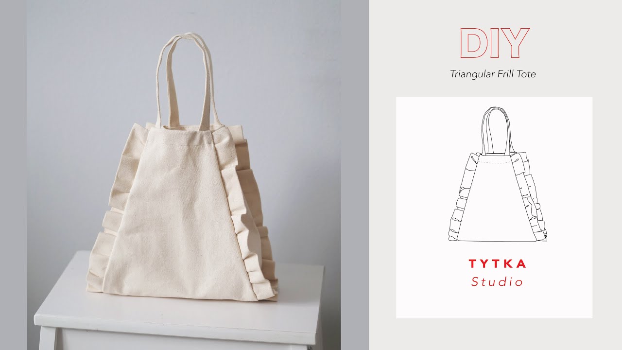 Make this beautiful bag with RUFFLES / DIY Project + sewing pattern