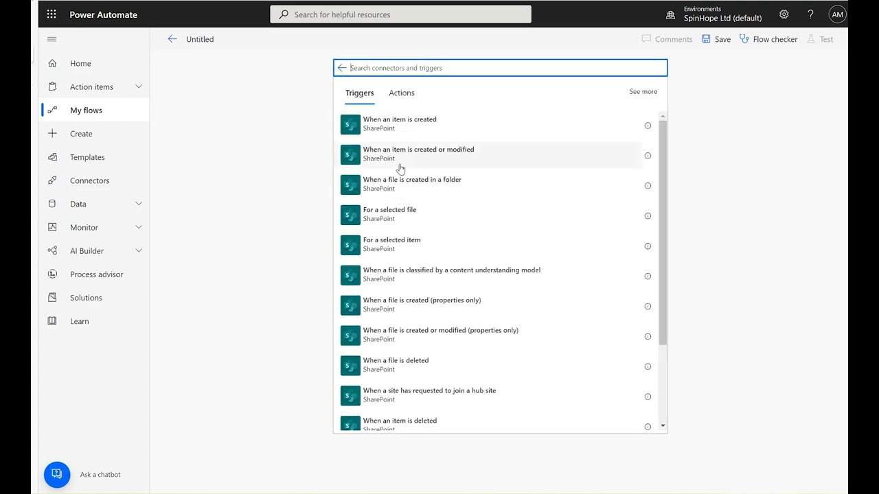 Power Automate - For a Selected Item Trigger Flow not showing in list