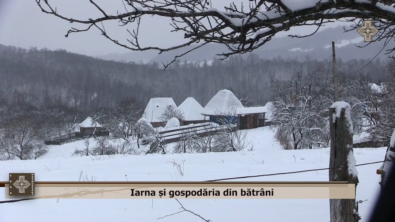 Iarna și gospodăria din bătrâni