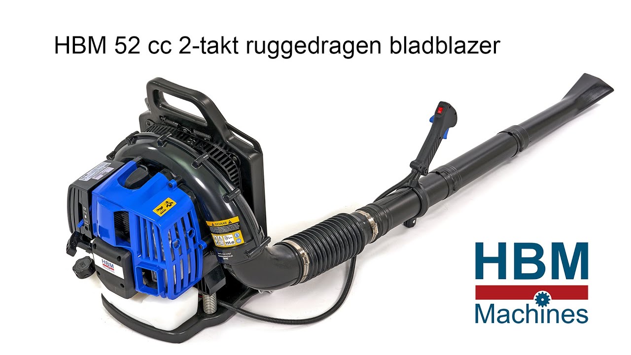 HBM 52cc 2 takt benzine ruggedragen bladblazer