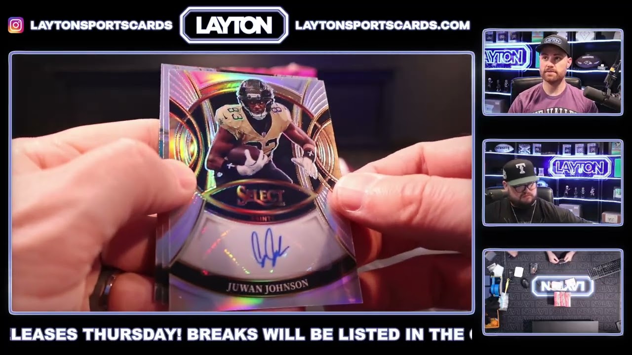 ROOKIE SHIELD! 2025 Panini Select Football Hobby 6 Box Half Case Break #3