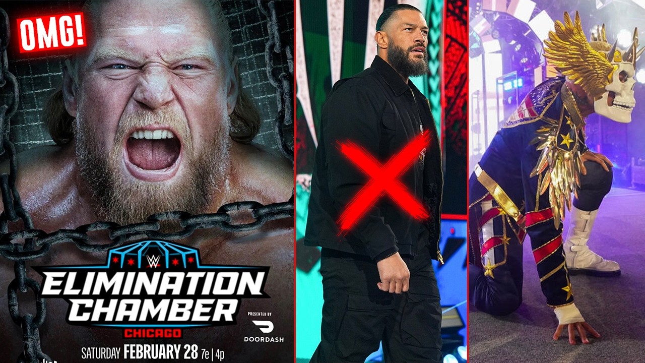 OMG! Brock Lesnar ENTERING Elimination Chamber!? 😳... Roman Reigns REMOVED From RAW, Cody Rhodes