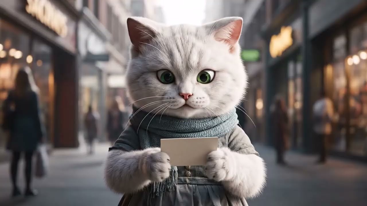 Homeless Kittens Drawing on Street... Wait For The End! 🎨😭