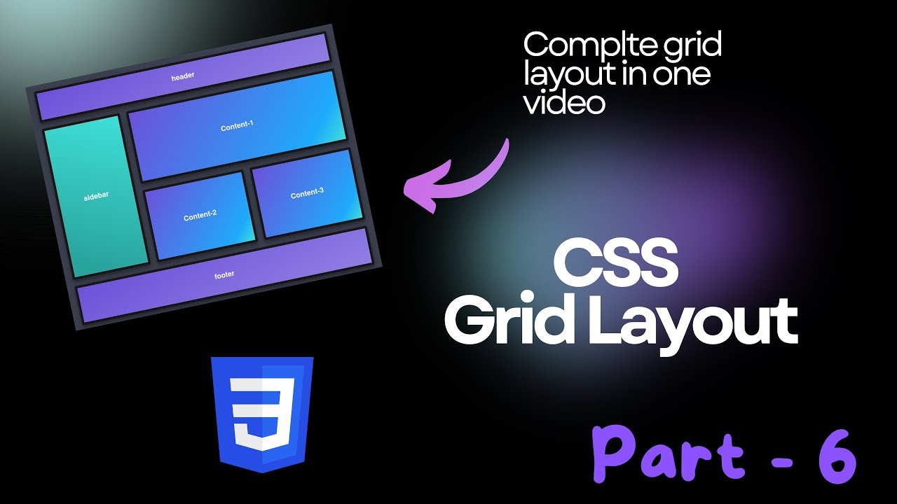 Complete Grid Layout In One Video | With Notes📒 + Code💻