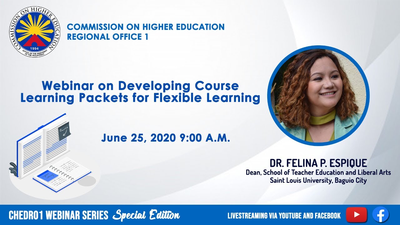 Webinar on Developing Course Learning Packets for Flexible Learning