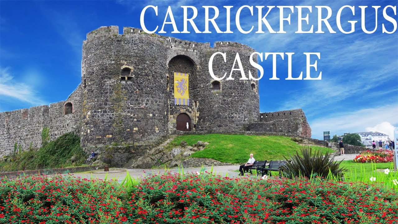 CARRICKFERGUS CASTLE,JORDANSTOWN LOUGHSHORE -NORTHERN IRELAND