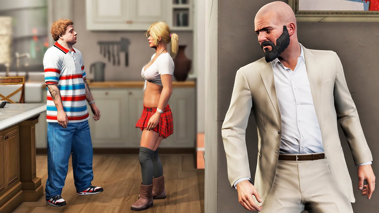 Encontré a Tracey y Jimmy Haciendo Esto en GTA 5... (Mods)