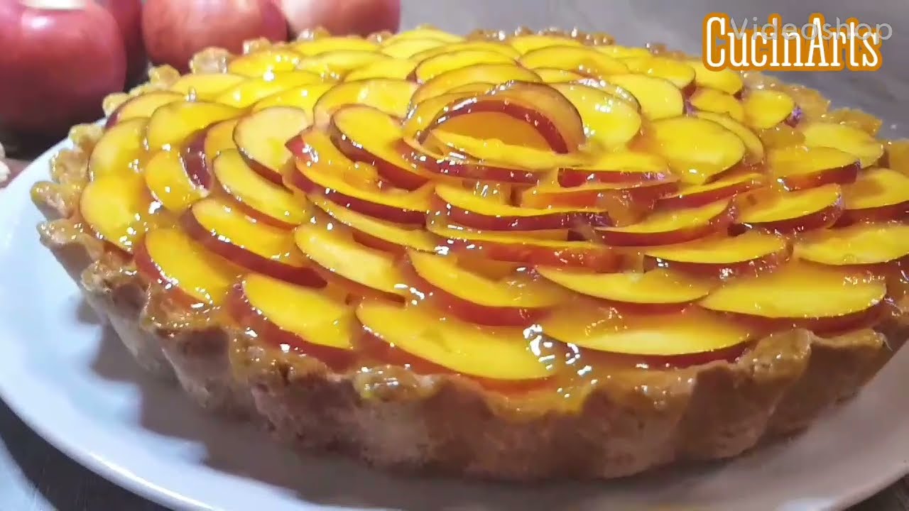 CROSTATA ALLE PESCHE- vegan- delicious!!