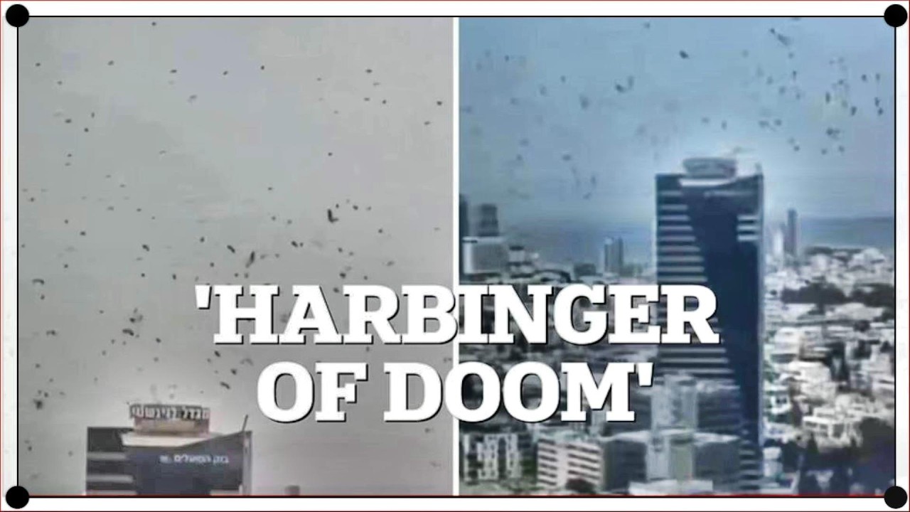 A Large Number of Crows Circling Over Today's Sodom and Gomorrah, Tel-Aviv