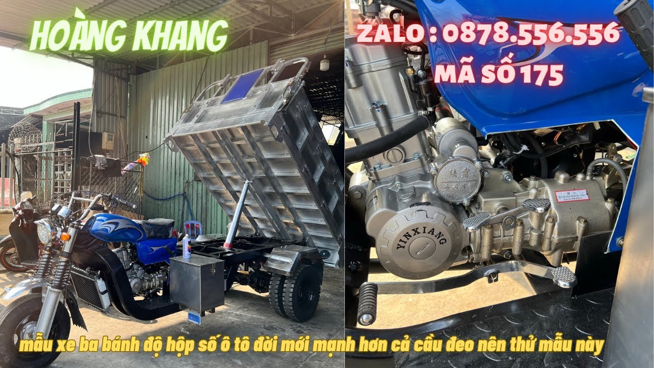 THIẾT KẾ XE BA BÁNH CHỞ NẶNG NHƯ THẾ NÀO MỚI ĐÚNG. CÙNG EM HOÀNG KHANG XEM HẾT VIDEO
