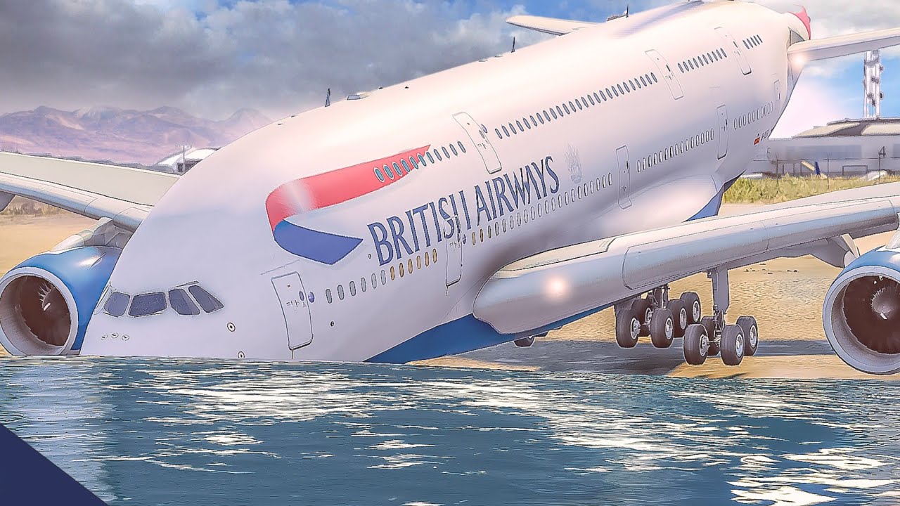 Plane RUNWAY OVERRUN | passenger airplane engine failure (GTA 5)emergency aeroplane landing