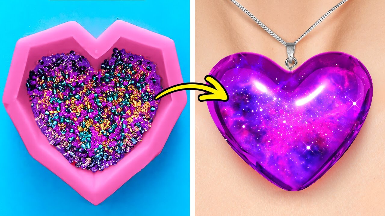 LES ORNEMENTS VIFS FAITS À LA MAIN 💖 ARTISANAT 3D, RÉSINE ÉPOXY, ARGILE ET COLLE