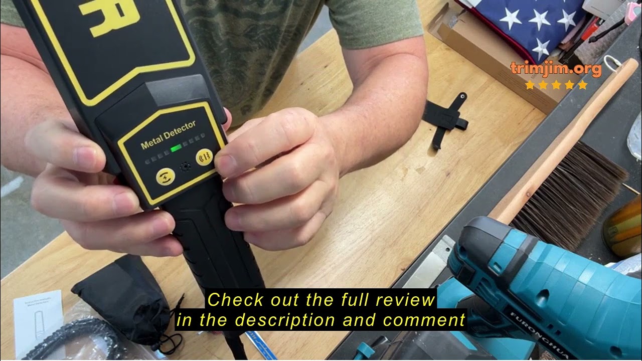 Review JKUSS Handheld Metal Detector Wand Rechargeable, High Sensitivity Security Wand Metal Detecto
