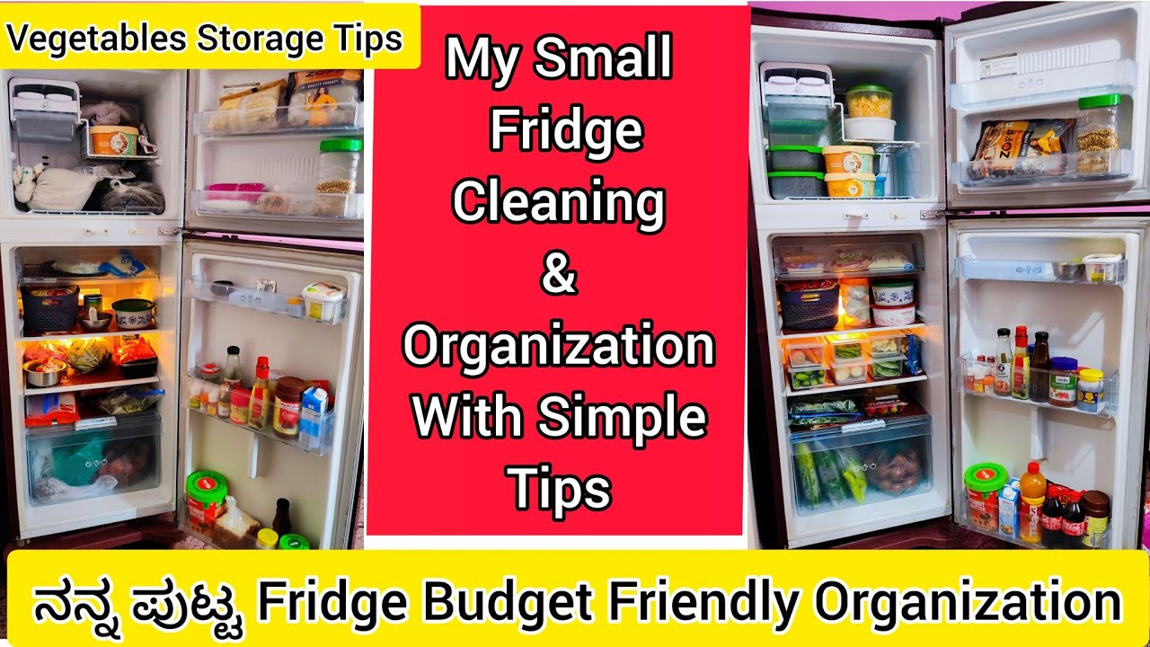 ನನ್ನ ಪುಟ್ಟ Fridge Cleaning & Organization | Fridge Cleaning Tips | Fridge Organization | Fridge Tour