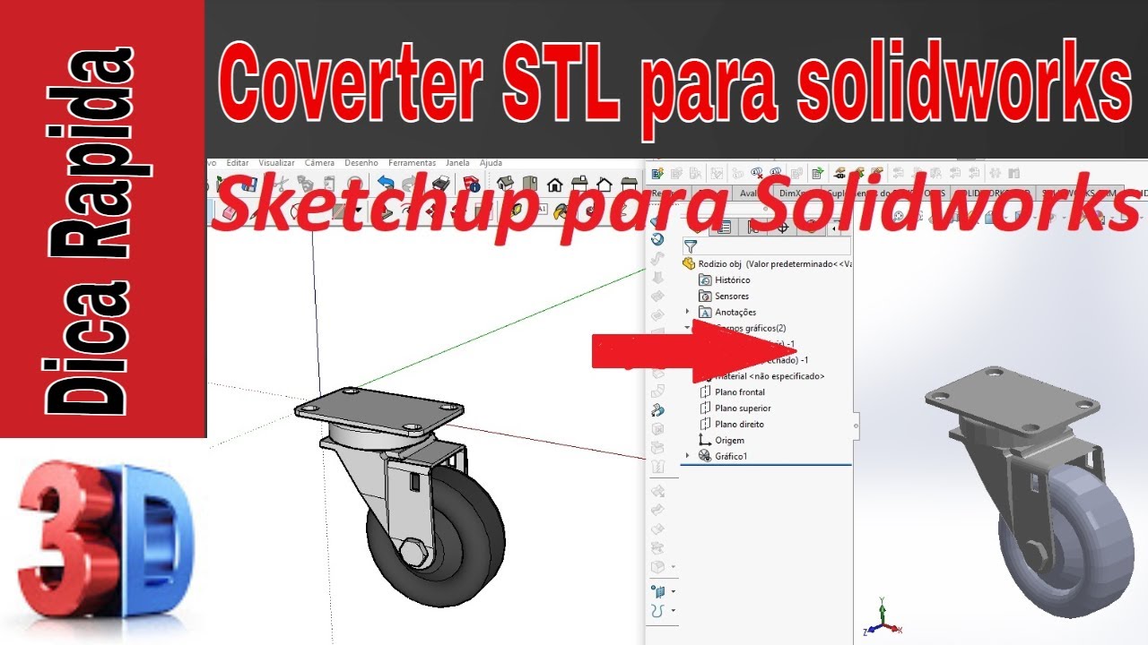 Como exportar do sketchup para o Solidworks