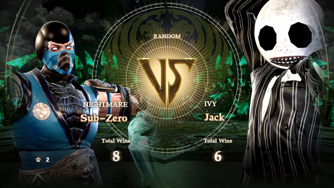 Soul Calibur 6 | Sub-Zero (Mortal Kombat) VS Jack Skellington (The Nightmare Before Christmas)