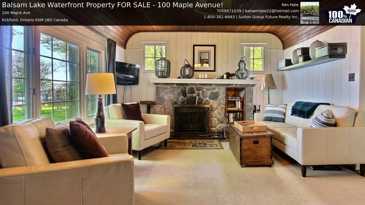 Balsam Lake Waterfront Property FOR SALE - 100 Maple Avenue!