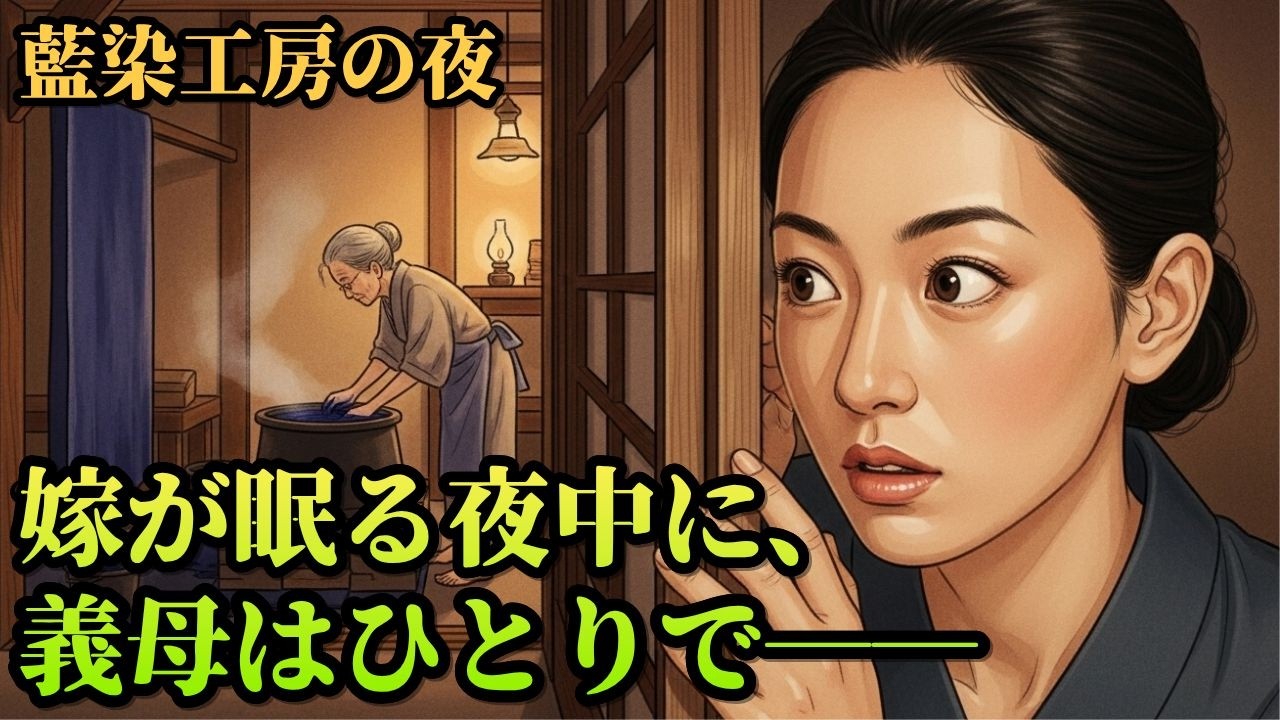 【日本昔話】『嫁が眠る夜、義母はひとり釜に手を入れていた』｜眠る前に聞く静かな物語・耳で聞く小説・話の朗読・オーディオブック｜民話・説話・昔話