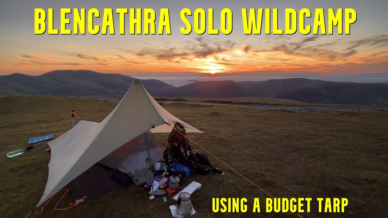 Blencathra | Solo wild camp | Budget Tarp | Lake District