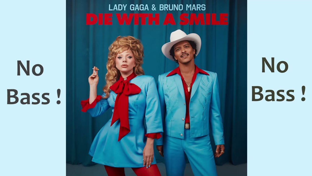 Die With A Smile ► Lady gaga & Bruno Mars ◄🎸► No Bass Guitar ◄🟢 Clic 👍🟢