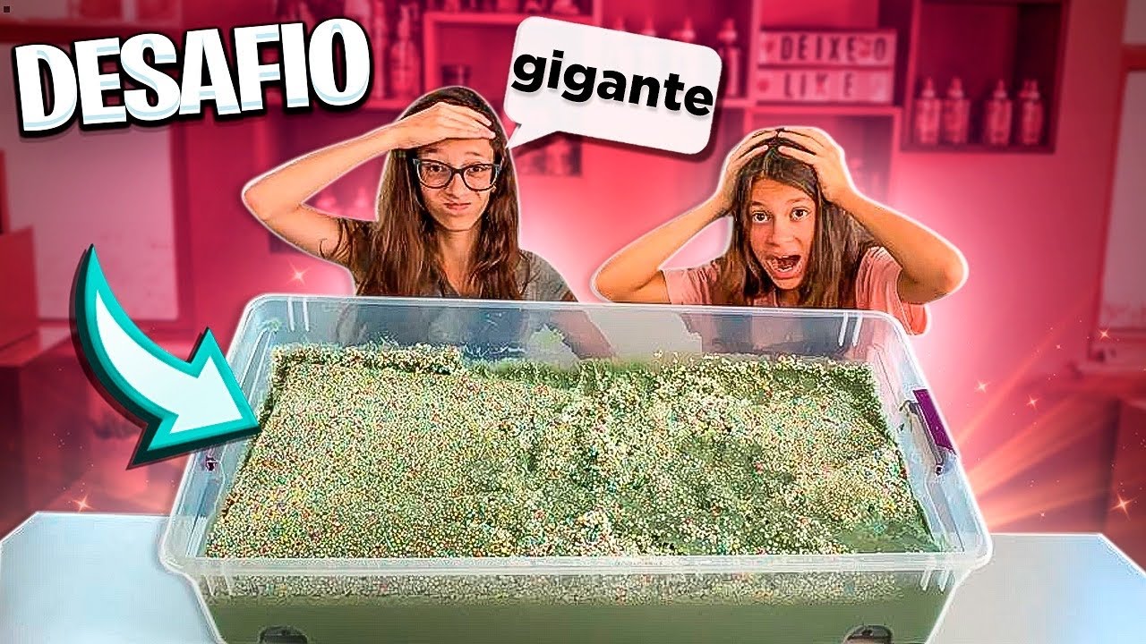 TENTE DEIXAR ESSA SLIME GIGANTE BONITA - DESAFIO