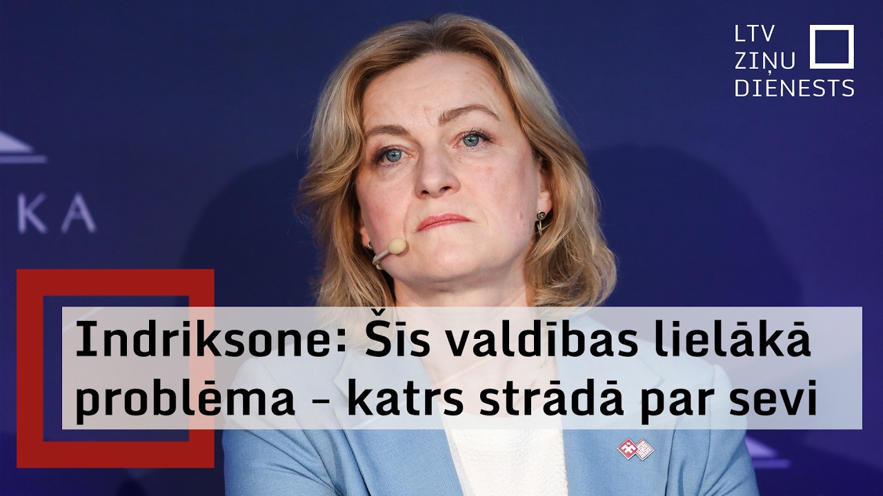 NA līdere Indriksone: Siliņas valdības lielākā problēma ir ministru savstarpējā nesarunāšanās