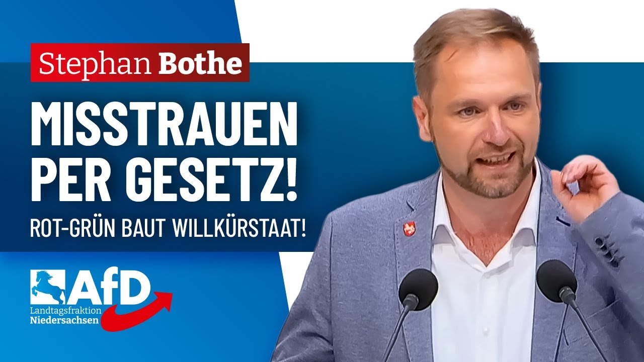 Rot-Gr&uuml;n f&uuml;hrt Willk&uuml;rstaat ein! &ndash; Stephan Bothe (AfD)