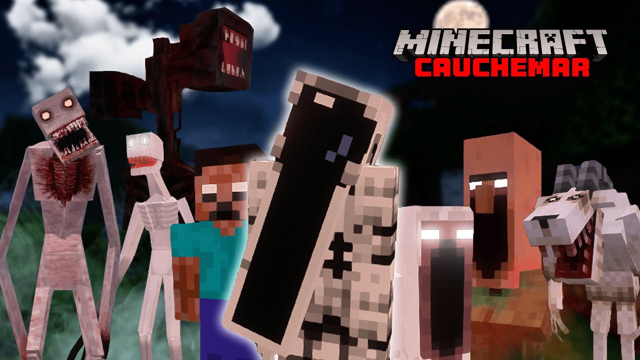 TOUS les mods HORREUR en MÊME TEMPS sur Minecraft ?...😱 (Presque)