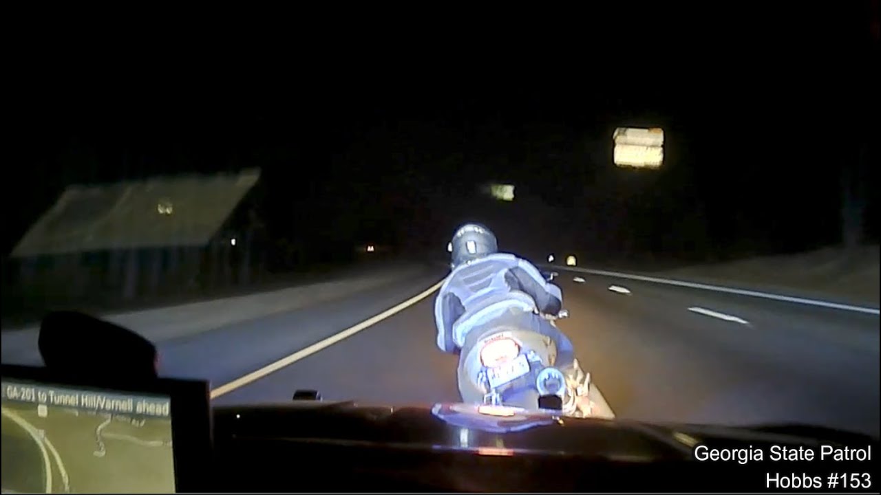 GSP Forces Suzuki GSXR to Crash to End Pursuit