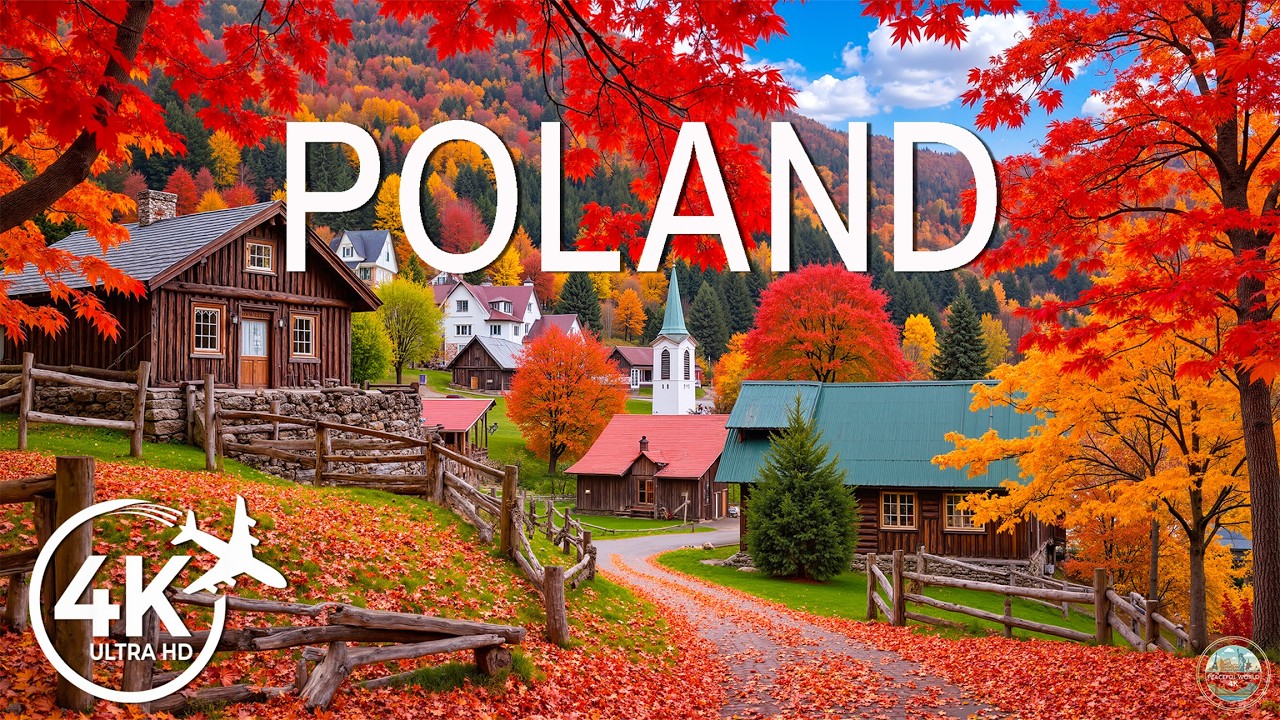 Poland in Autumn 4K 🍂 Discover Golden Forests, Historic Towns & Peaceful Countryside