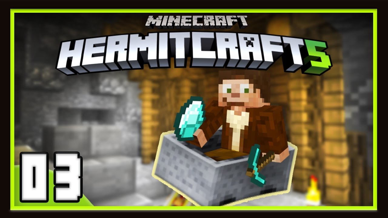 HermitCraft Season 5: Building A Mine And Minecart System