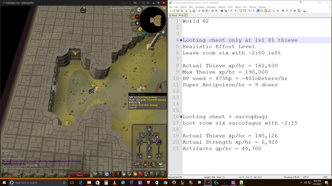 OSRS Ironman Guide to Pyramid Plunder | Thieve Guide | xp/hr Multiple Methods |