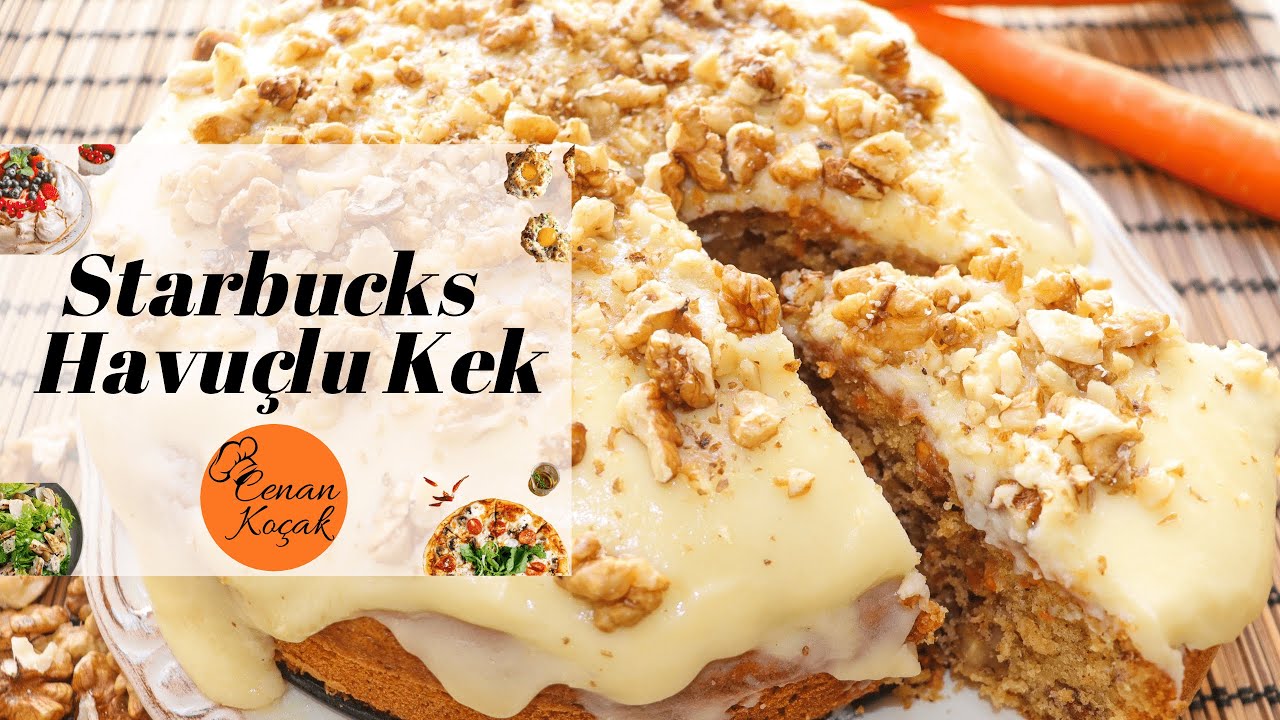 Starbucks Havuçlu Kek Tarifi // Havuçlu ve Tarçınlı Ağızda Dağılan Kek