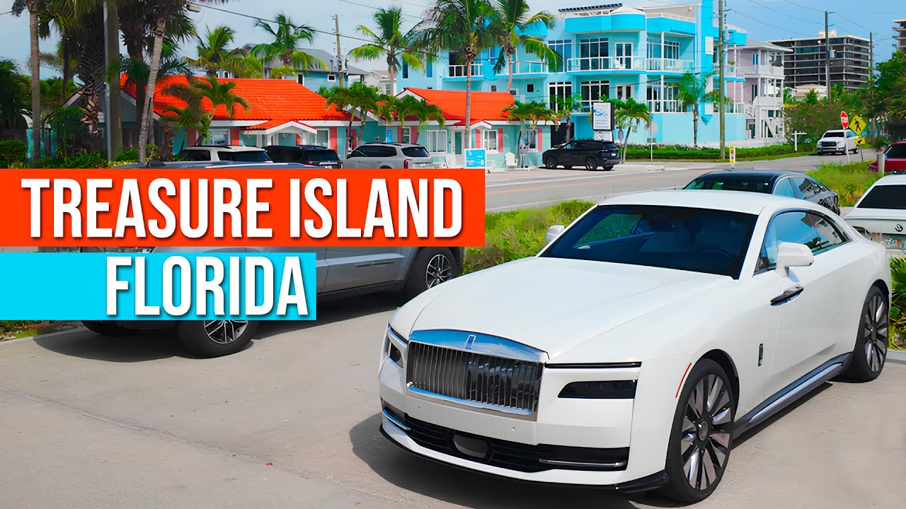 Treasure Island - one of the best beach towns in Florida, USA