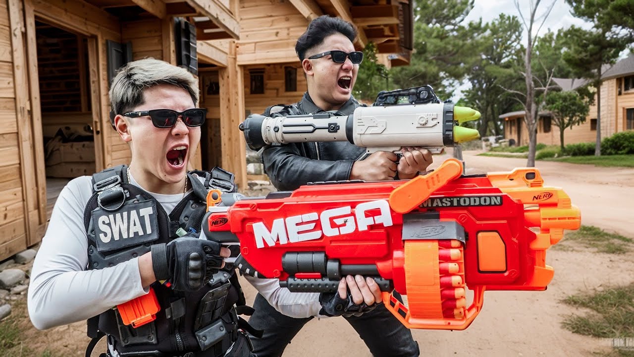 LTT Game Nerf Guns: SEAL X warriors: спасательная операция с высокими ставками, разгром преступно...