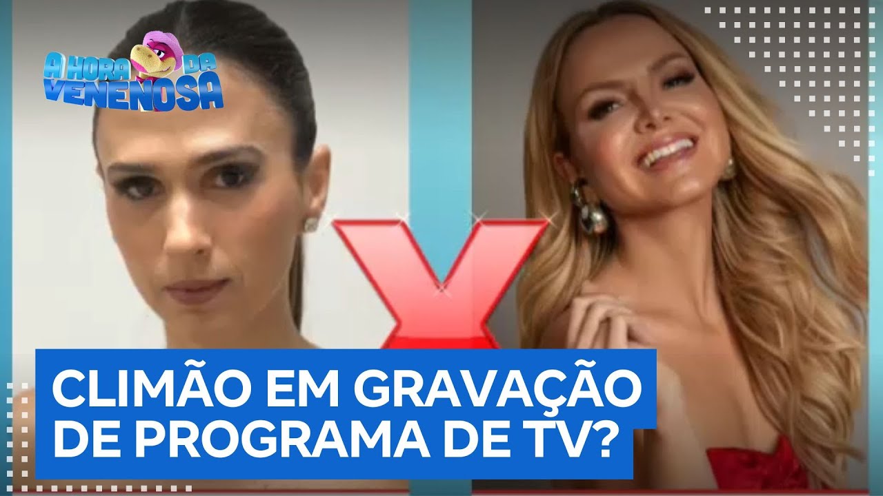 Climão! Eliana se irrita com Tatá Werneck durante gravação de programa de TV