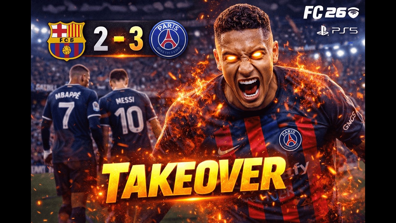 Raphinia Takes Over Late Game 😈 | FC 26 PS5 Barcelona vs PSG
