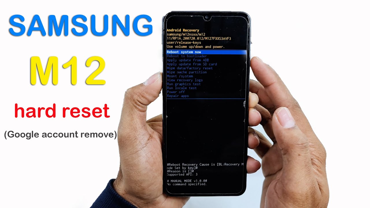 Samsung Galaxy M12 Hard Reset | Frp Google Account Reset 🔥