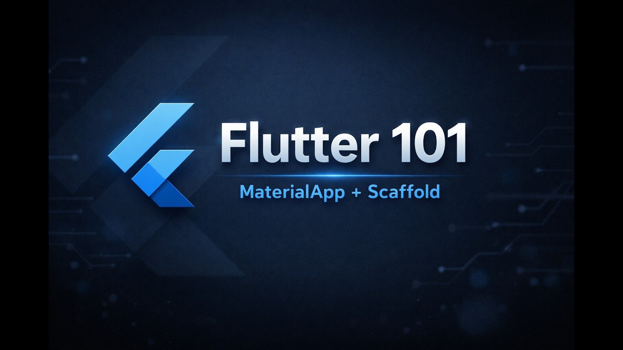 Flutter 101 #1: MaterialApp + Scaffold (Temel Uygulama Yapısı)