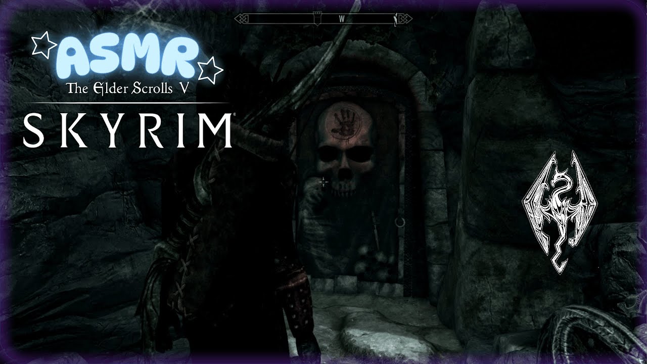 Skyrim ASMR Part 4.1 🌙 Starting Dark Brotherhood Questline 🌙 Keyboard sounds & Whispers