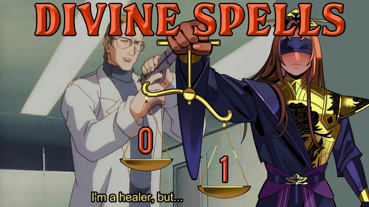 The best Divine spells: Rank 1. Clerics, Oracles, and Animist the support and healing kings!