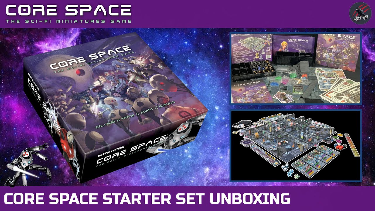 CORE SPACE UNBOXING - CORE STARTER SET - Sci Fi Miniatures Game - Battle Systems Unboxing & Review