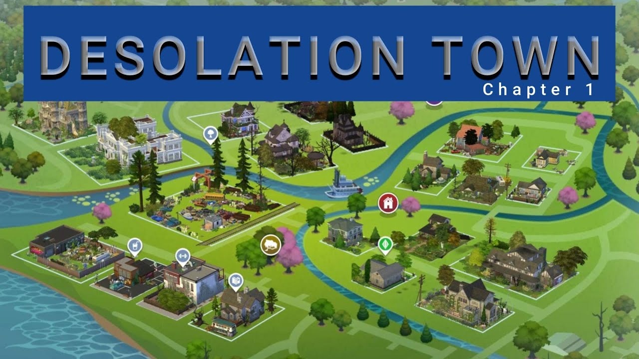 I Wiped Out My Whole Game and Built an Abandoned Town in the Sims 4