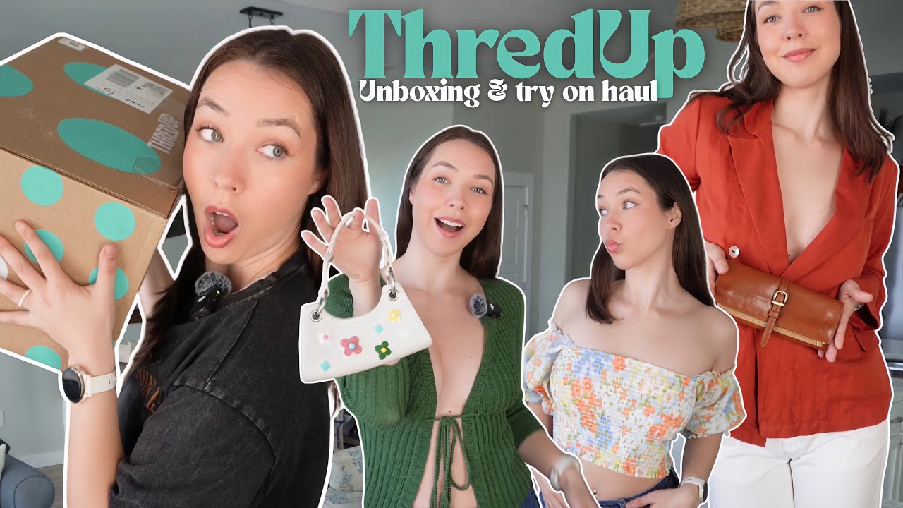 Покупки в секонд-хенде на ThredUp… Распаковка и примерка (не реклама)