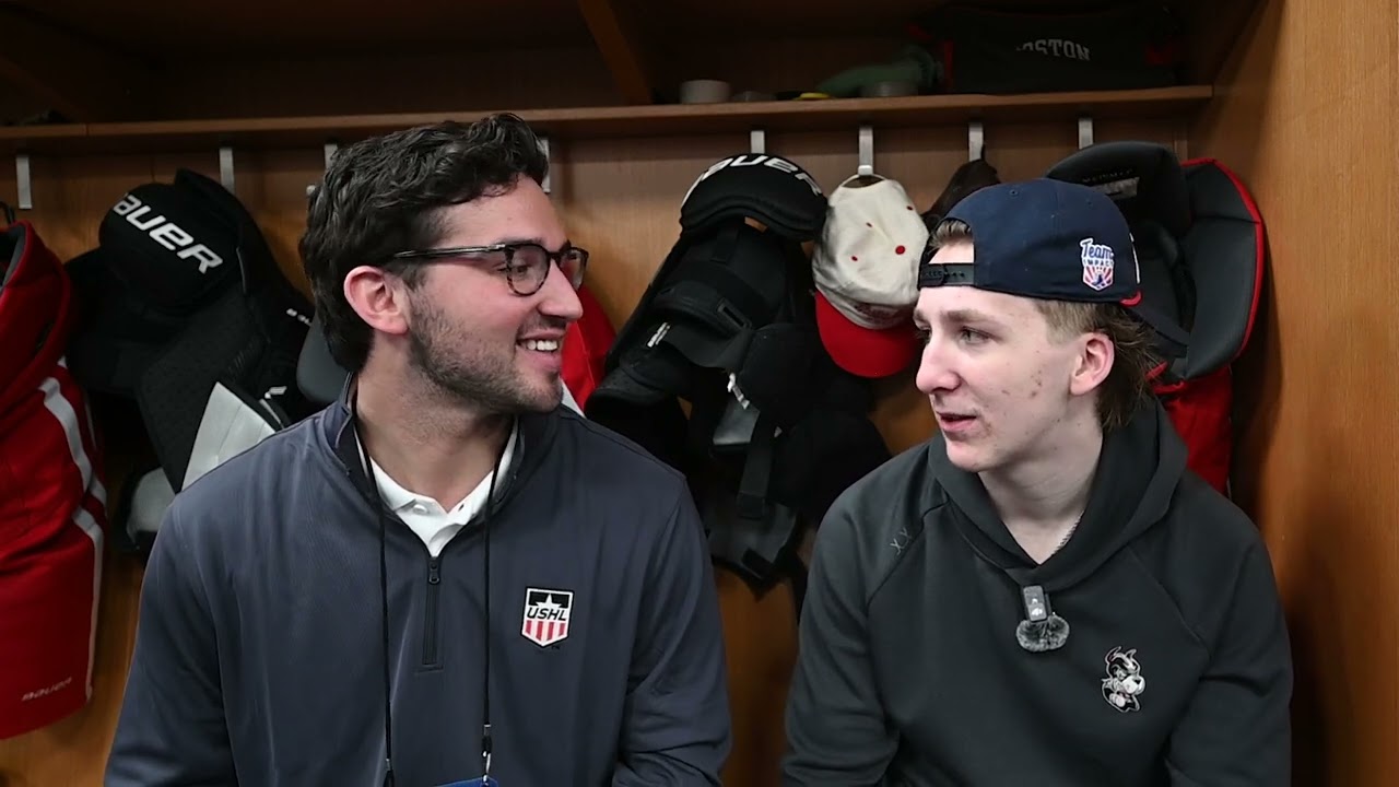 USHL Alumni: Cole Hutson BU Hockey Frozen Four Interview