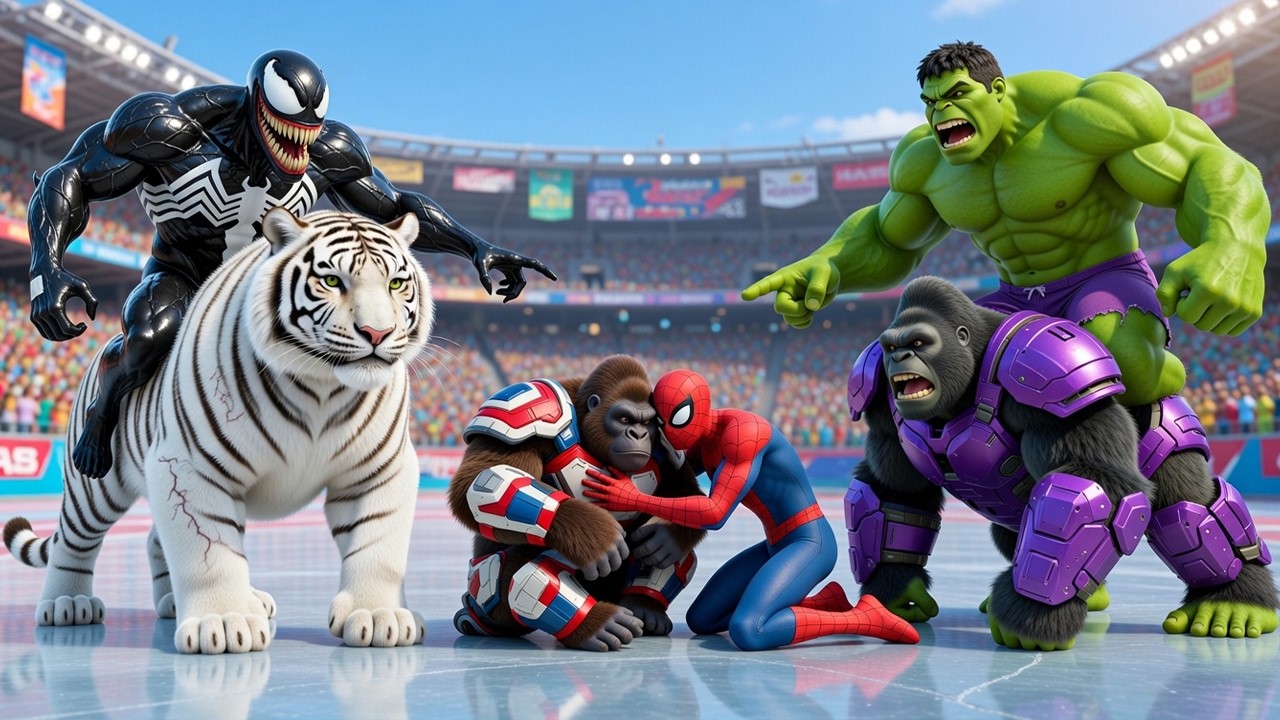 🦍🕷️ SPIDERMAN Wins The Magic Legendary King Kong Championship Racing &ndash; Epic Racing Challenge
