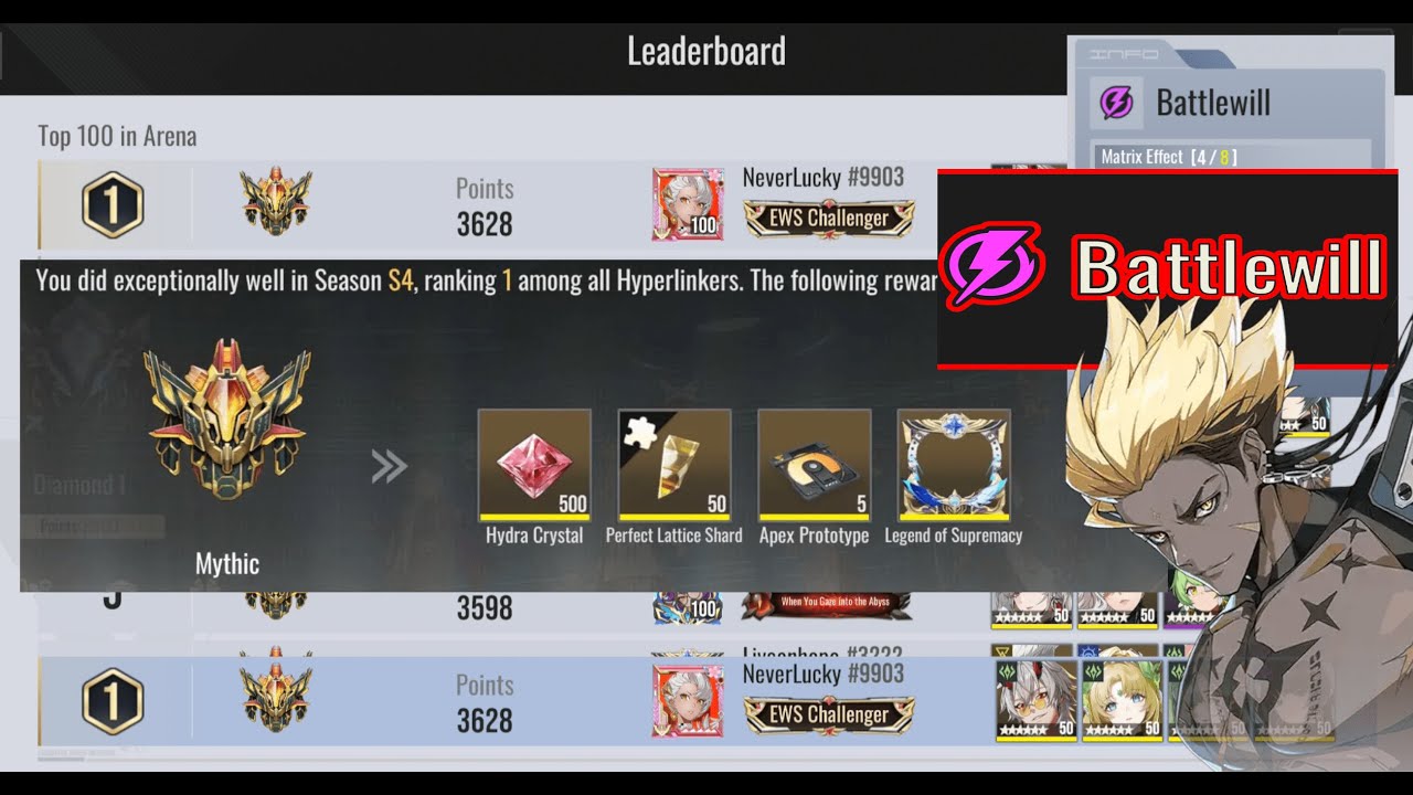 Rank 1 Etherena with BattleWill Massiah??